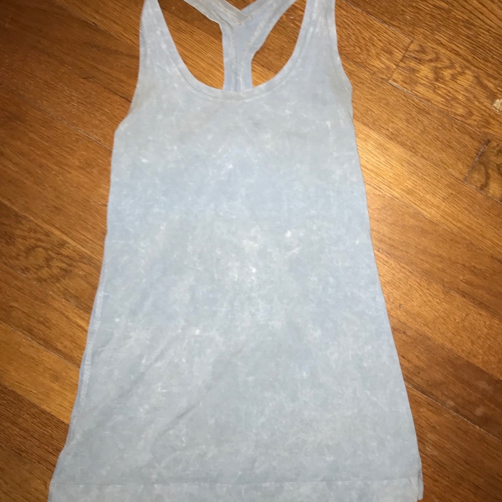 Light Blue Lulu Lemon Razorback Tank Top size 4